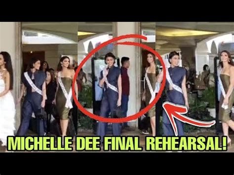 Michelle Dee Final Rehearsal Bago Ang Preliminary Competition Miss