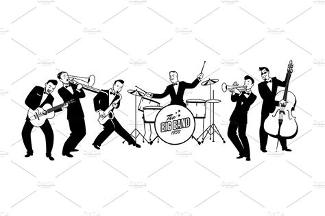 Orchestra clipart black and white, Orchestra black and white Transparent FREE for download on ...