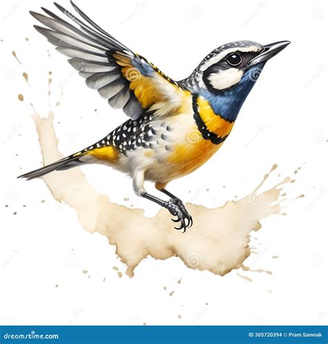 Spotted Pardalote Bird Bird Clipart Ai Generated Stock Illustration