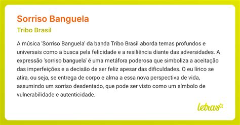 Sorriso Banguela Ou Banguelo - Significado da música SORRISO BANGUELA (Tribo Brasil) - LETRAS.MUS.BR