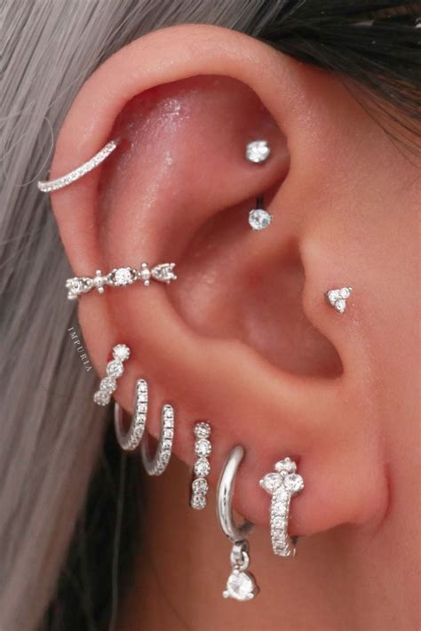 Stacked Hoops Rings Ear Curation Ideas Lindas Ideas Para Perforar La