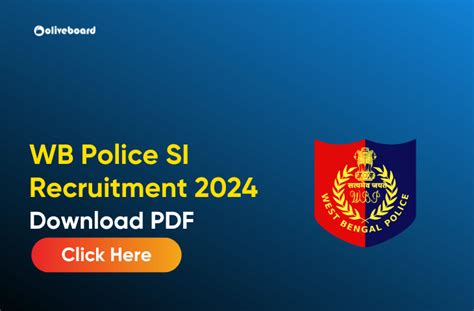 WB Police SI Apply Online 2024 WBP SI Application Form Link