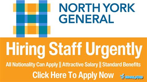 North York General Hospital Careers 2025 - Free Hiring Staff Urgently - KhanJobs.com