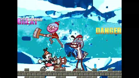 Mordecai And Dot Warner Vs Rigby And Wakko Mugen Battles Youtube