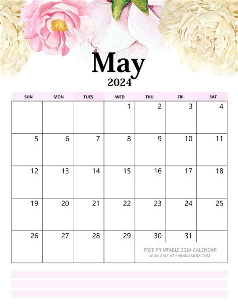 Calendar May 2024 Floral Design Julia Isadora