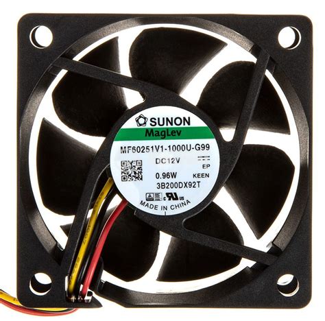 Fan 12V 60x60x25 bearing Vapo 39 72m³ h MF60251V1 1000U G99