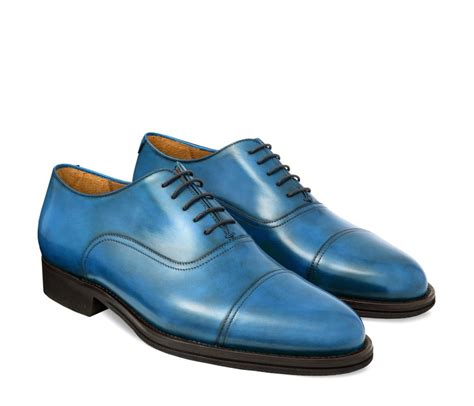 Pakerson Vinci Light Blue Oxford Handmade Italian Shoes