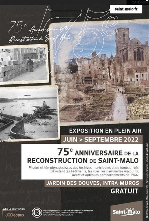 75ème anniversaire de la reconstruction de Saint Malo Saint Malo