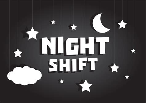 Night Shift Sign Hanging With Stars And Moon Sky Sleep And Attention Deficit Disorders Institute