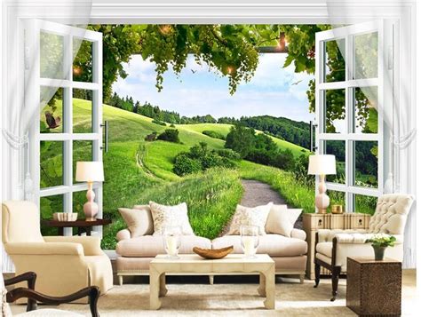 D Wallpaper High End Custom Mural Non Woven Wall Sticker D Window