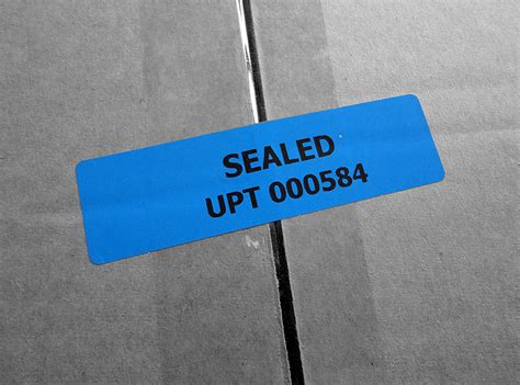 Tamper Evident Labels Unisto Security Seals United Kingdom