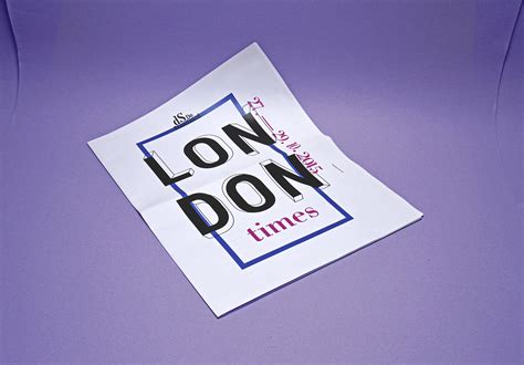 London newspaper on Behance