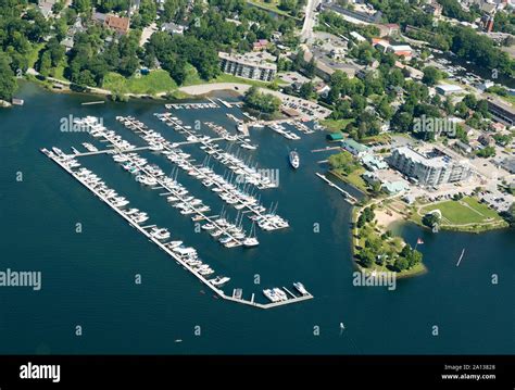 Aerial view of Gananoque, Ontario, Canada Stock Photo - Alamy