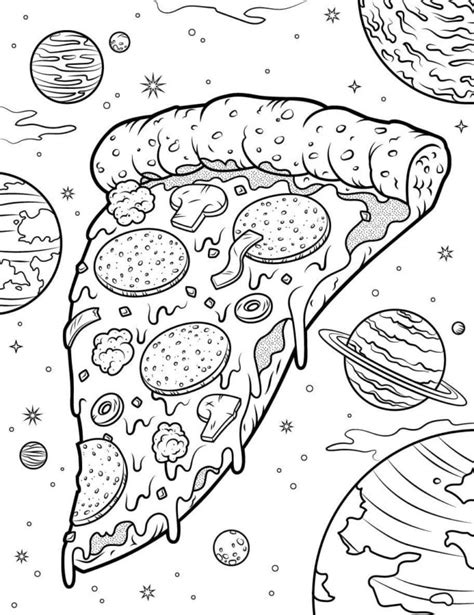 Dibujos De Pizza Para Colorear 100 Imágenes Para Imprimir Gratis