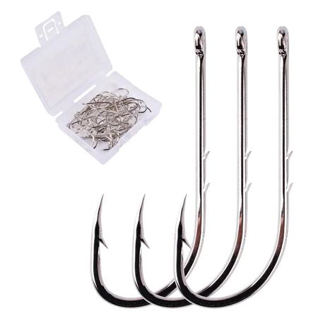 Pcs Box Long Shank Fishing Hook Fish Hooks High Carbon Steel