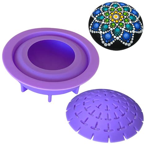 Buy Mold For Making Stones With Dome Template Design 2 Happy