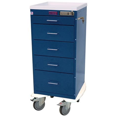 Harloff 3255e Anesthesia Cart Mini Line Five Drawer Summit Surgical