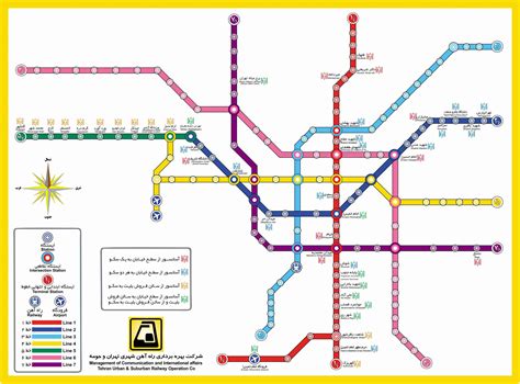 افکارنیوز نقشه جدید مترو تهران به همراه ایستگاهها و ساعت کاری مترو