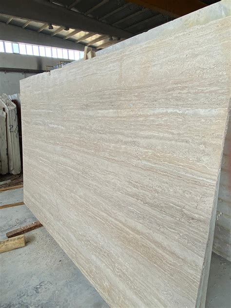 Cream Travertine Vein Cut Iran Marble