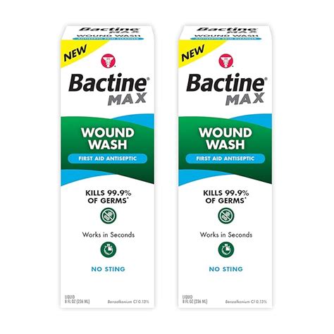 Buy Bactine MAX First Aid Antiseptic Wound Wash 8 Fl Oz 2 Pack Online