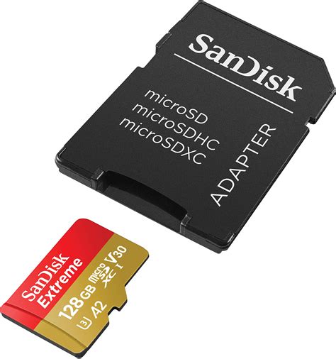 Tarjeta Microsdxc A2 128gb Sandisk Extreme Con Adaptador Sd Tarjetas