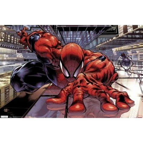 Spider Man Wall Crawler Laminated Poster Print 36 X 24 Walmart