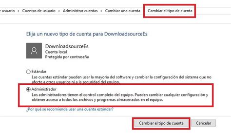 Como Convertir Una Cuenta De Usuario Est Ndar En Administrador En