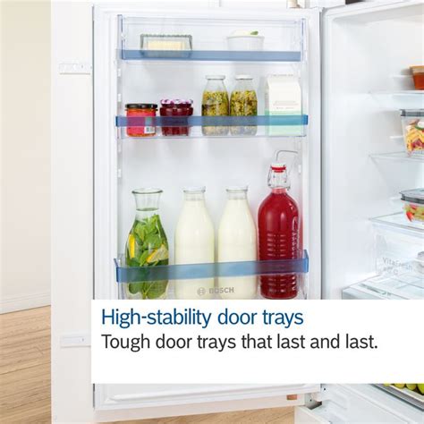 Kin86vse0g Built In Fridge Freezer With Freezer At Bottom Bosch Gb