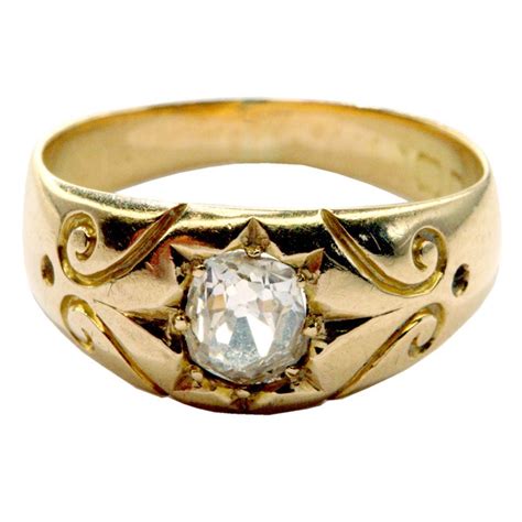 ANTIQUE GOLD and DIAMOND RING For Sale at 1stDibs