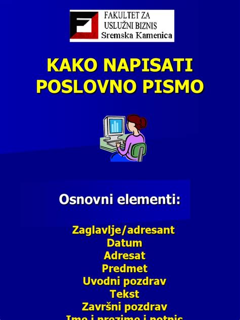 Poslovno Pismo V4 Pdf