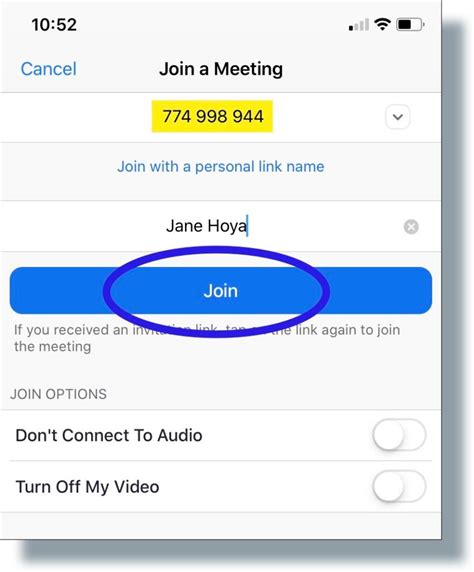 Joining A Zoom Meeting Ios University Information Services