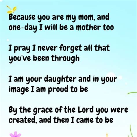 Mother Daughter Poems To Cherish | Image & Text Quotes