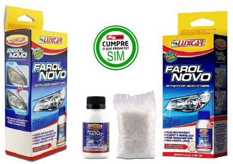 Kit 2 Revitalizador Líquido Farol Novo Luxcar 50 ml Iluminação de