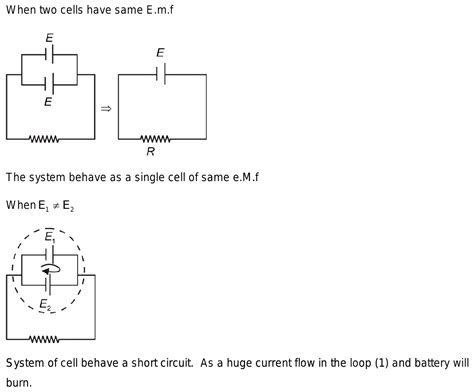 What Is Equivalent Emf If Ideal Cells Are Connected In Parallel