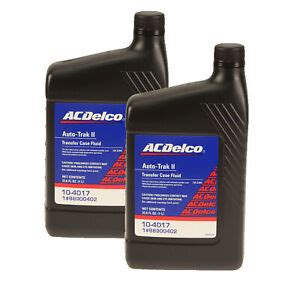 A C Delco 10 4017 Pair Set Of 2 Auto Trak II Transfer Case Fluids 33