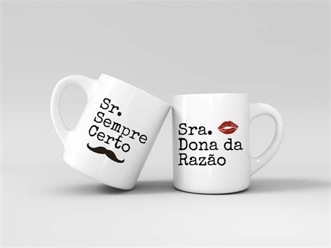 Chávena De Café Sr Sempre Certo E Sra Dona Da Razão Namorados Cutxi