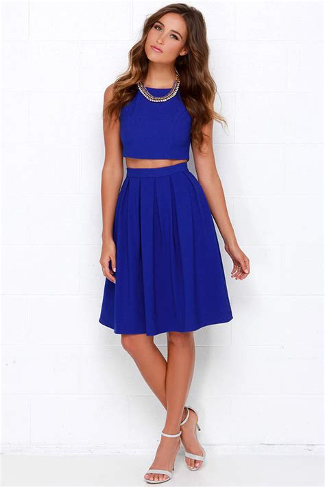 Blue Two Piece Dress Dresses Images 2022