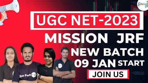 UGC NET 2023 Free Classes Net JRF 2023 Mission JRF New Batch 2023