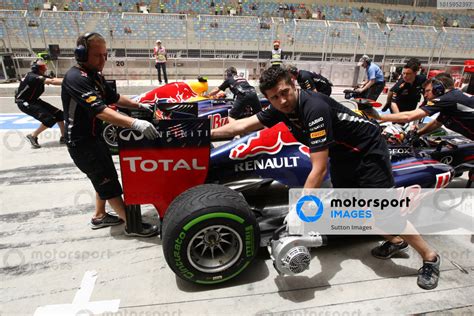 L To R Mark Webber AUS Red Bull Racing RB8 And Sebastian Vettel