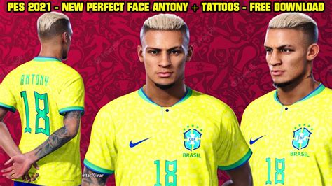 PES 2021 NEW PERFECT FACE ANTONY BRAZIL MANCHESTER UNITED By