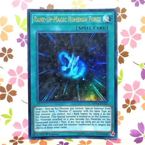 Jual Yugioh Tcg Rank Up Magic Numeron Force Mp14 En101 Ultra Rare 1st Ed Shopee Indonesia