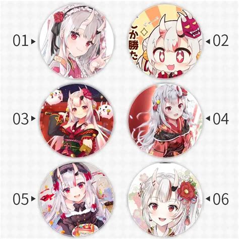 Nakiri Ayame Youtuber Vtuber Badge Brooch Anchor Peripherals Pin Anime Character T For Friend