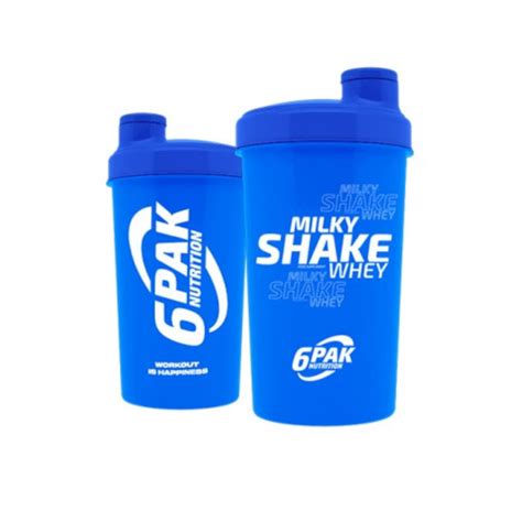 Akcesoria 6PAK SHAKER NEW MILKY SHAKE BLUE 700ml Sklep Świat Supli