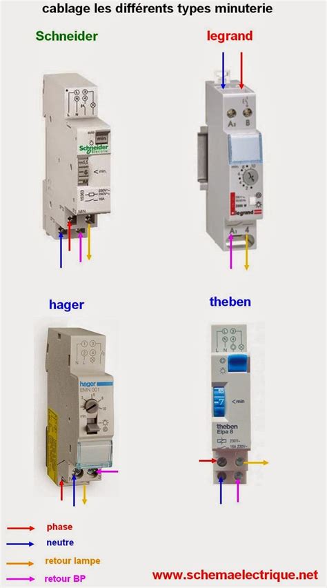 Branchement Minuterie Hager Schneider Le Grand Electronics Projects