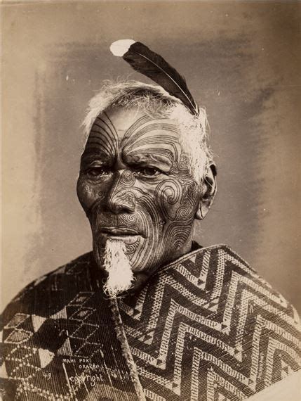 Elizabeth Pulman Portrait Of The Maori Chief Mahi Poki Orakei Circa