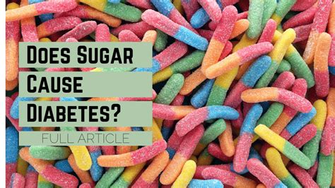 Does Sugar Cause Diabetes Michael Henri