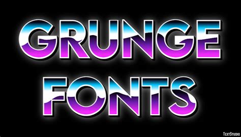 Grunge Fonts Text Effect and Logo Design Font