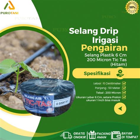 Selang Drip Irigasi Pertanian Mc Cm M Pipa Inch