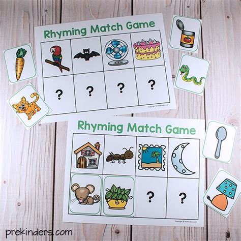 Nursery Rhyme Match Up Worksheet