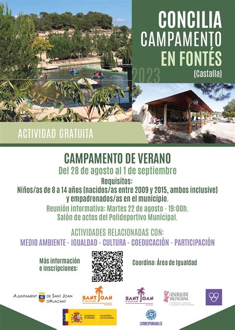 CONCILIA CAMPAMENTO DE VERANO FONTÉS CASTALLA PLAN CORRESPONSABLES